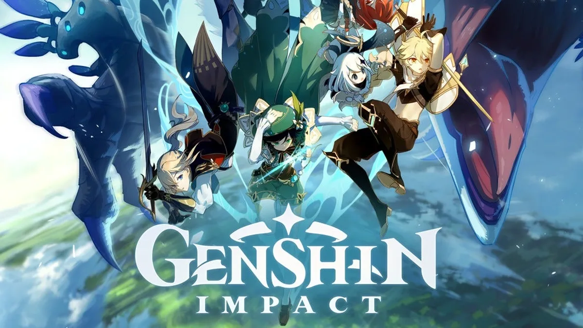 Genshin Impact cover art from IGN-style game media for a player guide