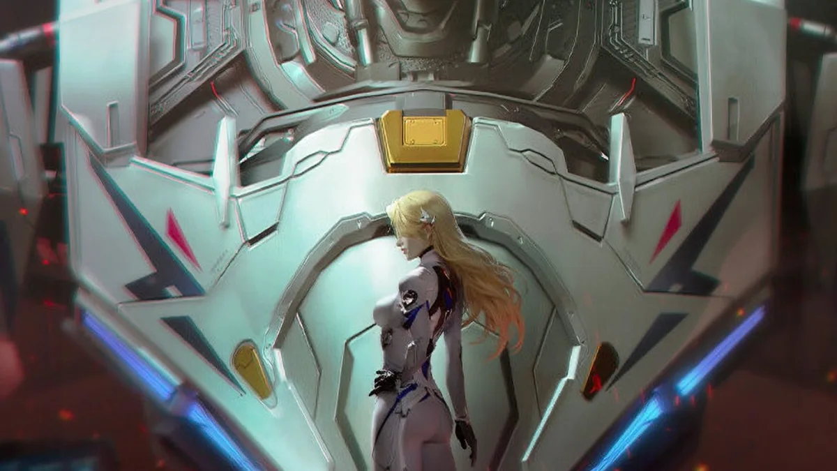 Mecha BREAK cover art from IGN-style game media for a player guide